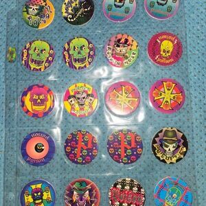 1990s Lot of 20 SKULL Pogs Milk Caps Lot